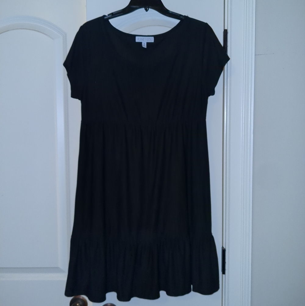 Planet Gold Classic Black Mini Dress
